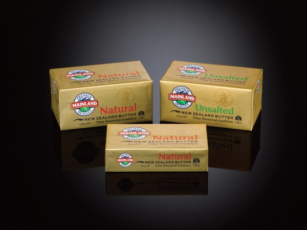 Mainland Butter�s new deluxe gold packaging